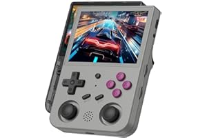 Whatsko RG353V Console de Jeux Portables,Retro Console Supporte uniquement le système Linux,Pas d'Android,3.5" IPS Screen 3200mAh,Support 5G WiFi 4.2 Bluetooth,Built-in 16G+64G carte 4452 jeux