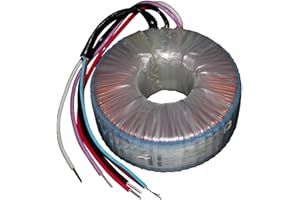 Sedlbauer transformador toroidal 120VA 2x12V para sistemas de audio, industriales, halógenos y carriles - Tensión de entrada 230V - Tensión secundaria