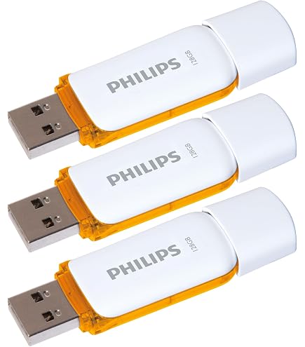 Clé USB Philips Snow 16Go USB 3.0 - Vitesse Lecture 100Mo/s - Design Compact Avec Capuchon
