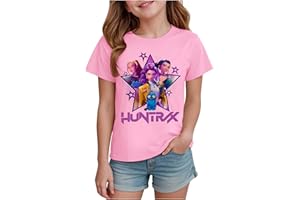 GENERIC K-Kpop D-Demon H-Hunters Shirt for Girls Kids Top Graphic T-Shirt Tops Vintage Y2k H-Huntrix H-Huntr/X Hip Hop Graphic Shirts Fashion Clothing Outfits for Christmas Cosplay Dress Up (90-160)