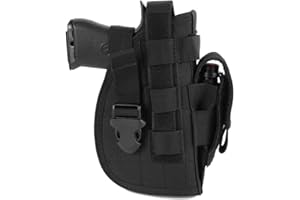 Goldmiky Etui pour Pistolet, Holster de Pistolet, Tactique Cuisse Holster, Combat Airsoft Ceinture Ceinture Holster pour Transporter Toutes Les Armes de Poing similaires, pour Chasse, Sport