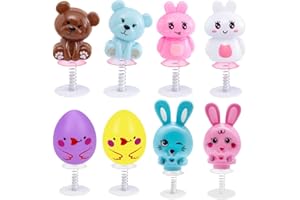 Wishstar 8X Ostern Springspielzeuge，Osterspielzeug für Kinder，Springendes Hasen Osterei，Ostergeschenke für Jungen und Mädchen，Partygeschenke, Kinder Geburtstagsgeschenke