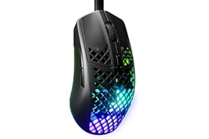 SteelSeries Aerox 3 — Mysz RGB z otworami — Ultralekka, wodoodporna konstrukcja – Sensor TrueMove Core 8500 DPI – Onyx