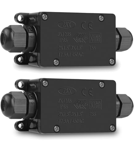 2Pcs Waterproof Gel Boxes, Insulated Quick Connect Terminals Gel-Filled Waterproof Box, IPX8, For Lever Wire Connectors, Compatible With Various Compact Quick Splice Connectors, CNP-103, CE