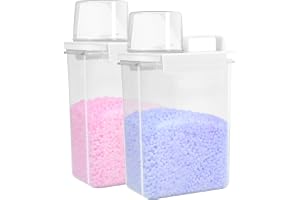2 x 1 100 ml tvättpulverförvaring, förvaring av tvättpulver, tvättmedelsdispenser, tvättmedelsdispenser för sköljmedel, ris