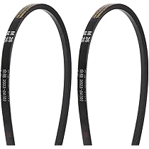 Courroies Trapézoïdales M-25 (2 Pièces) - Pas 25", Largeur 10 Mm - Norme JIS - Pour Tours, Machines, Tondeuses