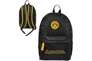 ‎BORUSSIA DORTMUND Dortmund Borussia Rucksack - Netz - schwarz Backpack BVB 09 - Plus Aufkleber Wir lieben Fußball