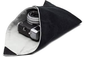 Amolith™ Einschlagtuch für Kamera als Schutzhülle für Fotoausrüstung im Rucksack, Tasche, Beutel etc. | Geeignet für kleine DSLM/DSLR (Body) Kompaktkamera, Objektiv etc. | S (30 x 30 cm) | AML-8773