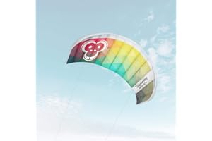 Skymonkey Airtwister 2.3 Cometa acrobática con Lazos de Vuelo Ready 2 Fly- 230 cm [Rainbow]