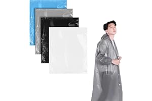 TOKLYUIE Rain Poncho Adult Waterproof, Thickened Outdoor Travel Poncho for Adults, Reusable Adult Waterproof Poncho, Drifting EVA Portable Lightweight Clear Poncho