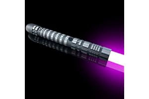 YDD GENIUS Duel Lightsaber,RGB 16 Colors 4 Sound Fonts Light Saber,Smooth Swing & Fight Sound Effects, Kids Gift for Ages 8 and Up, Cosplay Toys for Adults (99cm)