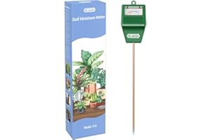 Dr.meter Igrometro per Piante, 27CM Misuratore Umidità Terreno Suolo Acqua Monitor di Giardinaggio, Agricoltura, Piante da Interno ed Esterno (Nessuna Batteria Necessaria)