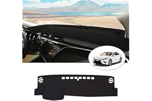 Autorder Custom Fit for Dashboard Cover Mat Toyota Camry 2018-2021 2022 2023 Accessories Dash Cover Nonslip Flannel Dash Mat Protector Sunshade No Glare (Without HUD)