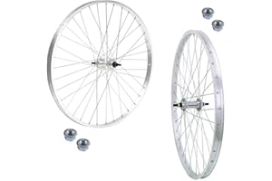 ECOVELO COPPIA RUOTE/CERCHI ANTERIORE + POSTERIORE 26" X 1. 3/8 BICI 7 VELOCITÀ OLANDA BICICLETTA CITY BIKE C2638AST+C2638PS7