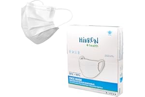 HIBRON 50 mascherine monouso omologate europee, CWA 17553: 2020, BFE > 99%, bianca.