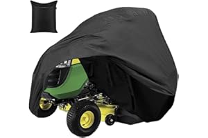 Skyour Lawn Mower Cover Waterproof Garden Ride-On Tractor Cover Outdoor Storage Dust Snow Rip-resistant Riding Lawn Mower Protector Covers (S: 66x24x45in)