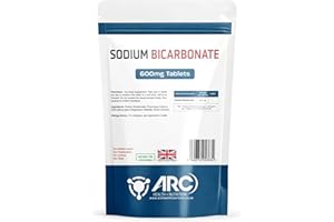 ARC) HEALTH+NUTRITION WWW.ARCHEALTHNUTRITION.CO.UK Sodium Bicarbonate 600mg Tablets - Food Supplement - Suitable for Men & Women - Made in UK (60)