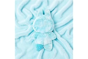 STOAT La-bu-bu 3. Generation Schlüsselanhänger - Glitzeraugen & verlängertem Fell - Plüschfigur Geschenk für Jungen/Mädchen (Kuscheltier Anhänger,(Illusion: Blau)