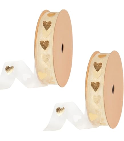 LACHT Hochzeits-Schleifenband 29m Gold - Mr & Mrs Geschenkband Für Hochzeitsdeko
