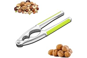 HEIGESENG Nussknacker Walnüsse,Metall Walnussknacker,Haselnüsse Haselnussknacker für Walnuss,Nüsse,Maronen,Nuss,Multifunktionaler Edelstahl Mandeln Knacker,Haselnuss Cracker,Haushalt Hebel-Funktion Maronizange