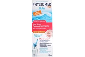 Physiomer Baby Spray Nasale Decongestionante Soluzione ipertonica con acqua di mare per neonati, 115 ml