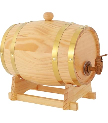 Eichenholz Weinfass 5L/10L/15L - Traditionelles Holzfass Für Wein & Bier