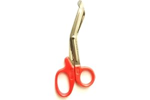 Panther Surgical Lister - Forbici per bendaggi, con manico in plastica, 14 cm, per infermieristica, traumi, primo soccorso, medicazione (arancione)