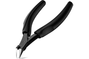 FVION Tronchesino Unghie Piedi con Lama Dritta - Tagliaunghie Professionale per Unghie Incarnite e Spesse, Taglia Unghie di Precisione per Piedi Mani (Nero)