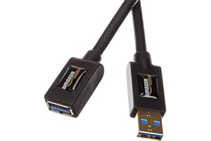 ‎AMAZON BASICS Amazon Basics USB 3.0-Verlängerungskabel (A-Stecker auf A-Buchse) 3 m (Abwärtskompatibilität zu USB 2.0 und 1.1), Schwarz, Kompatibel mit Personal Computer