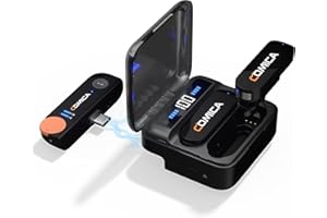 COMICA Vimo S UC Micro Cravate sans Fil Plug&Play Compatible avec Android, iPhone 15, USB C, 200m Portée, Qualité Audio Hi-FI, Réduction du Bruit, Micro Lavalier pour Livestreaming, Vlog, Youtube