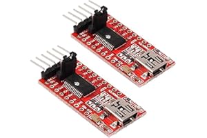 Hailege 2pcs FT232RL FTDI Mini USB to TTL Serial Converter Adapter Module 3.3V 5.5V FT232R Breakout FT232RL USB to Serial Mini USB to TTL Adapter Board for