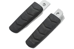 BECWDVO Motorcycle Footrests Fußrasten Vorne Pedale Fußrasten Fußstütze Gummi/Fit for BMW F800GT/ST/S F900R/XR M1000XR/S1000XR R1200RS/ST R Nine T R1250R/RS Schwarz(Silver)