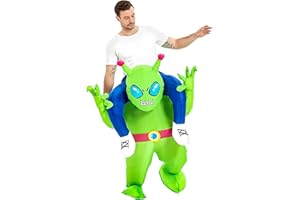 LUVSHINE Alien Kostüm für Erwachsene, aufblasbares Kostüm Fasching und Karneval Verkleidung