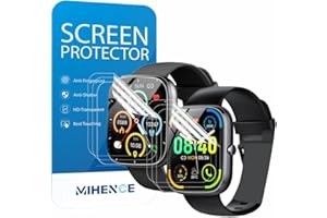 MIHENCE Screen Protector Compatible for Uaue/Matast 1.91 Inch Smartwatch T60, TPU HD Screen Protector for T60 1.91 Inch Smartwatch [Pack of 6]