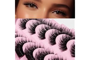 AKARABEAUTYLASHES AKARA Ciglia finte Naturali 7 Coppie 3D Volume Russo False Mink (Russian-R02)