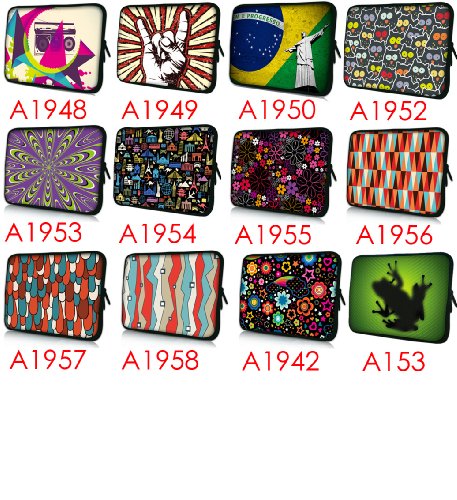 Sidorenko Designer Laptoptasche Notebooktasche Sleeve für 10 – 10,2 Zoll / 13 – 13,3 Zoll / 14 – 14,2 Zoll / 15 – 15,6 Zoll / 17 – 17,3 Zoll Neopren Schutzhülle - 4
