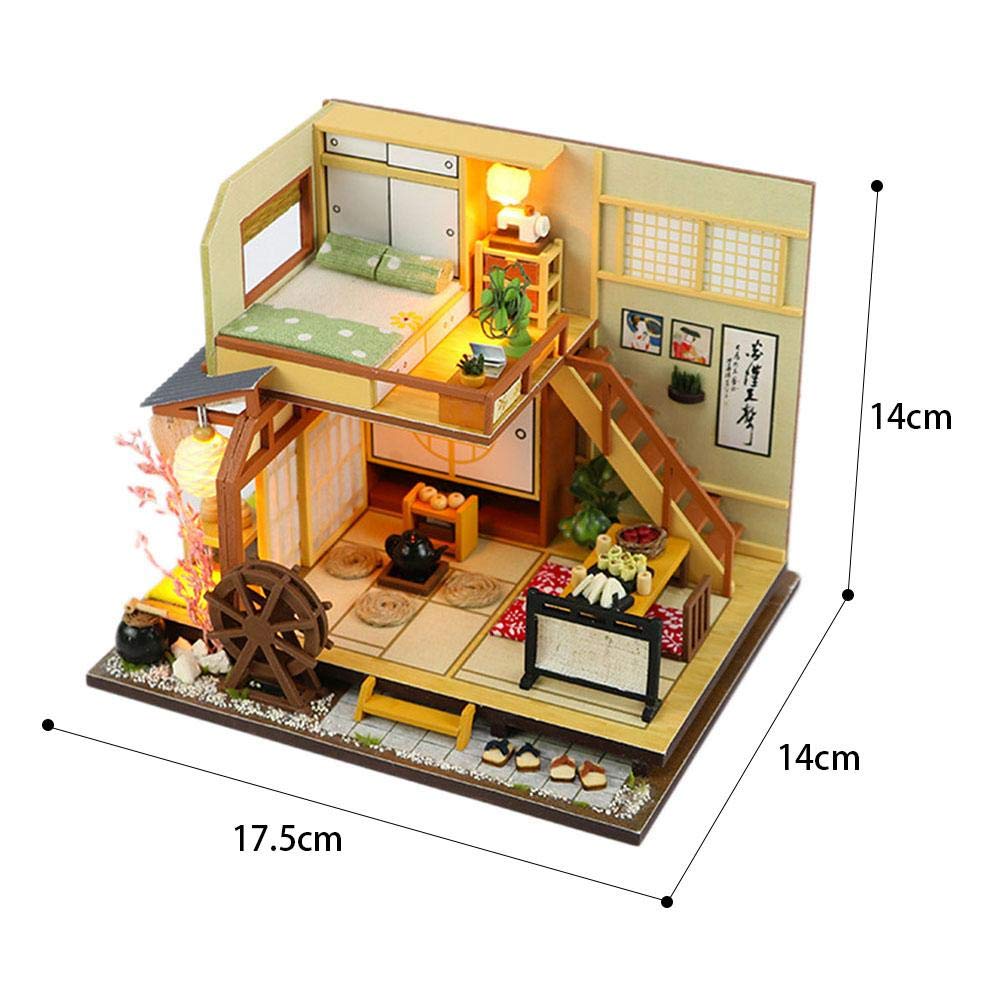 Casa Delle Bambole In Legno Fai Da Te Miniatura Casa Delle Bambole Con Mobili Modello Di Casa Darte In Legno Fatto A Mano Con Copertura