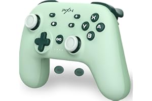 PXN P50 Wireless Switch Controller, Switch Pro Controller with Hall Effect Joystick, Macro Buttons, 6-Axis Gyrosko, Vibration, Turbo, Gaming Controller for Switch, Switch Lite|OLED, PC, iOS - Green