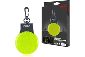 reer Light&Go Sicherheitslicht | für Kinder | LED Blinklicht | Dauerlicht Anhänger für Schulranzen, Kinderwagen und co