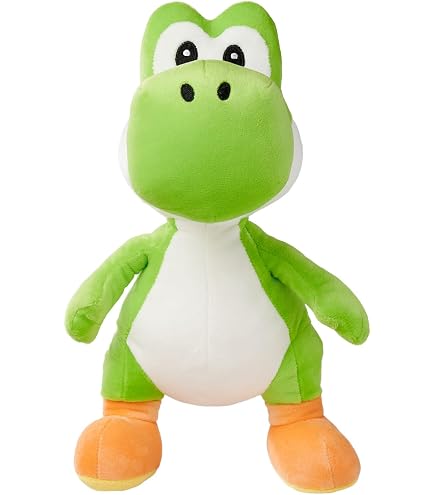 Super Mario (30cm) & Yoshi (27cm) Peluche, Peluches, Original, 2 Personnages Disponibles! (Yoshi_plush_27cm