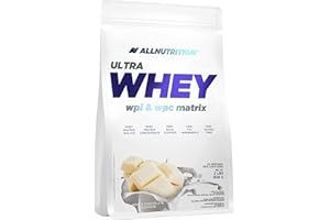 ALLNUTRITION Whey Protein 908g 1-pack Protein Powder Whey Protein Powder Muscle Building with Branched Chain Amino Acids BCAA (White Chocolate)