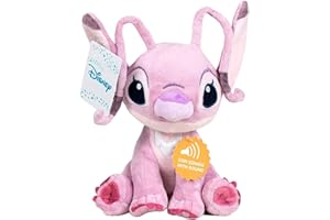 Peluche Angel Stitch Disney soft sonido 20cm