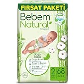 Baby Natural Diaper Mini 2 Size Opportunity Pack 68 Pieces