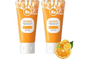MIOKUKO Gel Exfoliante de Naranja, Gel Exfoliante blanqueador de Naranja, Exfoliante para la Piel del Rostro y el Cuerpo, Gel Exfoliante iluminador, Exfoliante hidratante para Toda la Piel (2PCS)