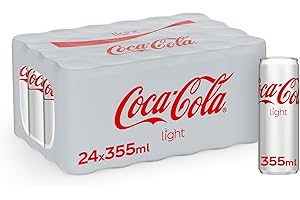 Coca-Cola Light, Carbonated Soft Drink, Can 355ml, pack o...