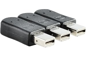 FREEGENE VGA DVI HDMI DisplayPort Mini DP conector virtual pantalla emulador fantasma sin cabeza Virtual Pantalla RGB Monitor de hasta 4K, 3 unidades