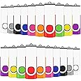 EASTBULL 1GB Memory Stick 50 Pack USB 2.0 Flash Drives Bulk USB Sticks Swivel Thumb Drive Pen Drive (1GB 10-Multicolor)