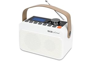 Lychee Radio FM digitale DAB/DAB+ BT, radio portatile ricaricabile, display a LED, supporto per la riproduzione di schede USB e TF