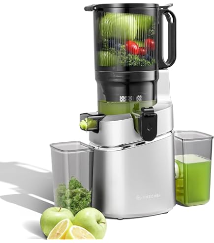 Nebula Black Grande 45RPM Juicer Extracteur Jus Lente - Presse-Agrumes Sorbetière Machine Glace Fruits Légumes, Technologie Slow Squeeze