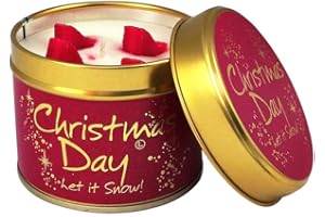 Lily-Flame Christmas Day Candle Tin